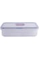 LocknLock HPL816C Airtight Food Storage Container with Removable Divider, 3.38 Cup, Rectangle, Plas