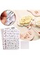 ELECDON 4Pcs Alphabet Cake Stamp Set, Fondant Moulds for DIY Cookies &amp; Cakes, English Letters &amp; Num