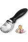 Erweicet Ice Cream Scoop - Heavy Duty Stainless Steel with Comfortable Grip Handle (Perfect Shape S