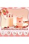 SYOSI 2 Sets Strawberry Cups Strawberry Glass Cup with Straw Lovely Glass Tumbler Strawberry Cup Cl