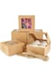 TNTAIAHL Cake Boxes 6x6x3 Inch, 24 pcs Brown Kraft Bakery Boxes with Window, Cupcakes Box for Pastr