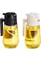 YelaJoy 2 Pcs Oil Sprayer for Cooking, 2 in 1 Olive Oil Dispenser Bottle for Kitchen, 470 ml Premiu