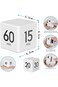 Amuer Cube Timer,Gravity Sensor Flip Digital Timer Countdown Timer Kitchen Timer Square Workout Tim