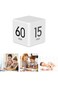 Amuer Cube Timer,Gravity Sensor Flip Digital Timer Countdown Timer Kitchen Timer Square Workout Tim