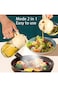 580ML Glass Oil Dispenser with Auto-Flip Lid, Kitchen Cooking Oil Bottle with Handle, Beige