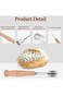Tazweeq Dough Whisk, 6-piece Bread Set, Bread Spatula, for Bread Making