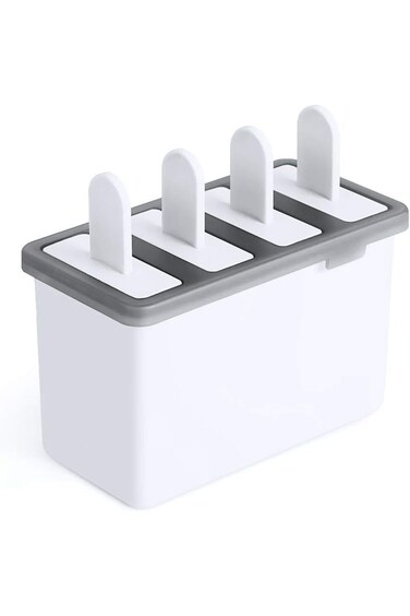 WinCheer Popsicle Molds Sets 4 Ice Pop Makers Reusable Ice Cream Mold with Standing Tray and Durabl