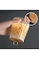 ELECDON Glass Jars, 650ml Coffee Nuts Canister Airtight Storage Jar Petal Decorative Container with