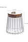 ELECDON Glass Jars, 650ml Coffee Nuts Canister Airtight Storage Jar Petal Decorative Container with