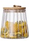 ELECDON Glass Jars, 650ml Coffee Nuts Canister Airtight Storage Jar Petal Decorative Container with