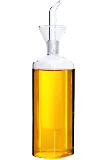 Oil Bottle Glass Olive Oil Dispenser Bottle Glass Cooking Oil Vinegar Measuring Dispenser With Spou