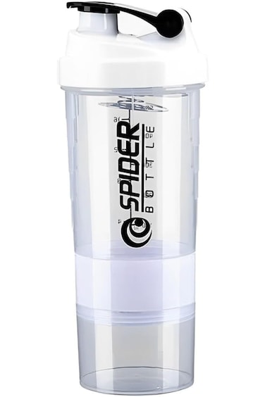 ALCOACH Shaker Bottle Protein spider Bottles with Storage and Mix Ball, 16OZ Sports Water Bottle wi
