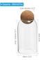 ALMEKAQUZ 800ml/27oz Glass Storage Container with Ball Cork, Kitchen Glass Jar Candy Jars Decorativ