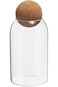 ALMEKAQUZ 800ml/27oz Glass Storage Container with Ball Cork, Kitchen Glass Jar Candy Jars Decorativ