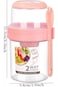 2 Pack Overnight Oats Container, 2-Tier Overnight Oats Jars with Lid and Spoon, Breakfast on the Go