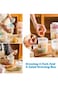 2 Pack Overnight Oats Container, 2-Tier Overnight Oats Jars with Lid and Spoon, Breakfast on the Go