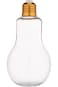 Hotpack Bulb Shaped Plastic Bottles with Bronze Cap 320ml, 10 Pieces