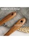 NOVOLAN Wooden Salad Spoon &amp; Fork Set - 26x6.5cm Wooden Utensils for Mixing &amp; Serving - Solid Wood