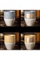 HQ HQ-GAMING Ceramic Espresso Cup,Creative Relief Arabic Large Capacity Color Glazed Water Cup,Japa