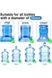 3 &amp; 5 Gallon Water Jug Cap Reusable, Food Grade Silicone Replacement Gallon Caps for 55mm Standard,