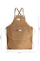 Aputue Chef Apron, Cotton Canvas Cross Back Apron with Pockets for Women and Men, Adjustable Strap
