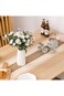 Tazweeq Boho Table Runner, Long Farmhouse Rustic Table Runner, Cream &amp; Brown Macrame Table Runner w