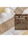 Tazweeq Boho Table Runner, Long Farmhouse Rustic Table Runner, Cream &amp; Brown Macrame Table Runner w