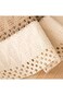 Tazweeq Boho Table Runner, Long Farmhouse Rustic Table Runner, Cream &amp; Brown Macrame Table Runner w