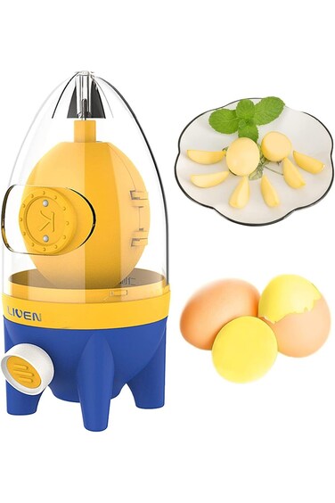 Egg Beaters, Hand Whisks Egg White and Yolk Rotary Mixers with Egg Slicer Egg Homogenizers Hand Pul