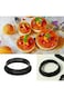 8 Pack Non-Stick Round Tart Rings 3.15 Inch, 8 cm Perforated Cake Ring Molds for Mousse, Cheesecake