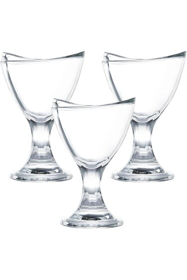 كوب أوشن ديلايت سانداي، مجموعة من 3 قطع، 6.75 أونصة، P0261803، وعاء حلوى، وعاء تقديم، وعاء جانبي