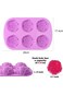 Xspring Silicone Molds, Food Grade Silicone Rose Mold, 2 PCS Flower Shape Fondant Ice Cube Trays, L