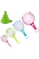 Plastic Mesh Strainer Colander Set, Food Soy Milk Flour Sieve Plastic Colander Strainer with Long H