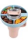 UOEPOWA Stanley Cup Silicone Snack Tray Compatible with Stanley Cup 40 oz, Snack Container Snack Tr