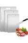 Durku Titanium Cutting Board, 316 Stainless Steel Cutting Board, Upgrade Double Sided Food-Grade Ch