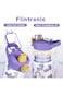 Joyzzz Kids Water Bottle, 600ml Spill Proof Straw Cup, Cute Pattern Water Bottle with Flip Top Lid,