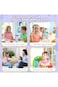 Joyzzz Kids Water Bottle, 600ml Spill Proof Straw Cup, Cute Pattern Water Bottle with Flip Top Lid,