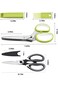 Heavy Duty Kitchen Scissors Set, Stainless Steel, Sharp Kitchen Shears &amp; Herb Scissors with