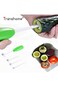 CoolBaby 4 Pcs Replaceable Head Vegetable Spiral Cutter For Stuffed Vegetables, Green/White, WHD134