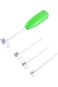 CoolBaby 4 Pcs Replaceable Head Vegetable Spiral Cutter For Stuffed Vegetables, Green/White, WHD134