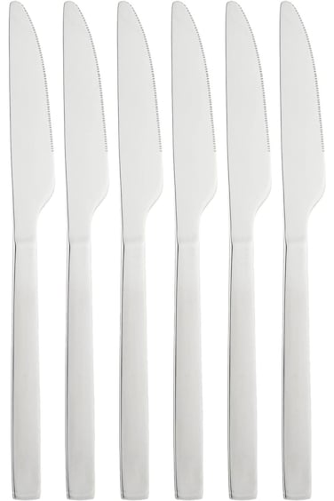 Royalford Rf10070 6Pcs Stainless Steel Table Knife - Dinner Knives Cutlery Set  Mirror Polished Des