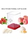 Paporich Cup Slicer,Fruit and Vegetable Fast Slicer,Stainless Steel Fruit Slicer Cup Egg Slicer,Kit