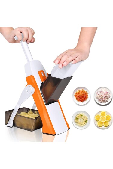 Masthome Mandoline Vegetable Slicer, Potato Chip Cutter with 4 Cutting Modes, Vegetable Chopper for