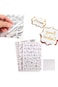 SYOSI 4Pcs Alphabet &amp; Numbers Cake Stamp Set, DIY Fondant Cookie Cutter Molds for Baking, Handmade