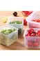 SWIUKPHE Set of 2 Fridge Organizer, Fruit Vegetable Storage Saver Containers with Lid &amp; Colander fo