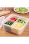 SWIUKPHE Set of 2 Fridge Organizer, Fruit Vegetable Storage Saver Containers with Lid &amp; Colander fo