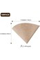 Ubitree 100pcs V60 Cone Coffee Filters, Disposable Coffee Filters #2 Cone Paper, 1-4 Cups Natural P