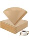 Ubitree 100pcs V60 Cone Coffee Filters, Disposable Coffee Filters #2 Cone Paper, 1-4 Cups Natural P