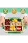KKAERDIYA Bento Box, Kids Lunch Box, Lunch Box Containers for Toddler/Kids, 1400ml Bento Box with R