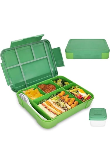 KKAERDIYA Bento Box, Kids Lunch Box, Lunch Box Containers for Toddler/Kids, 1400ml Bento Box with R
